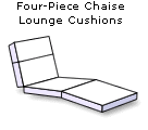 Four-Piece Outdoor Lounge Chair
